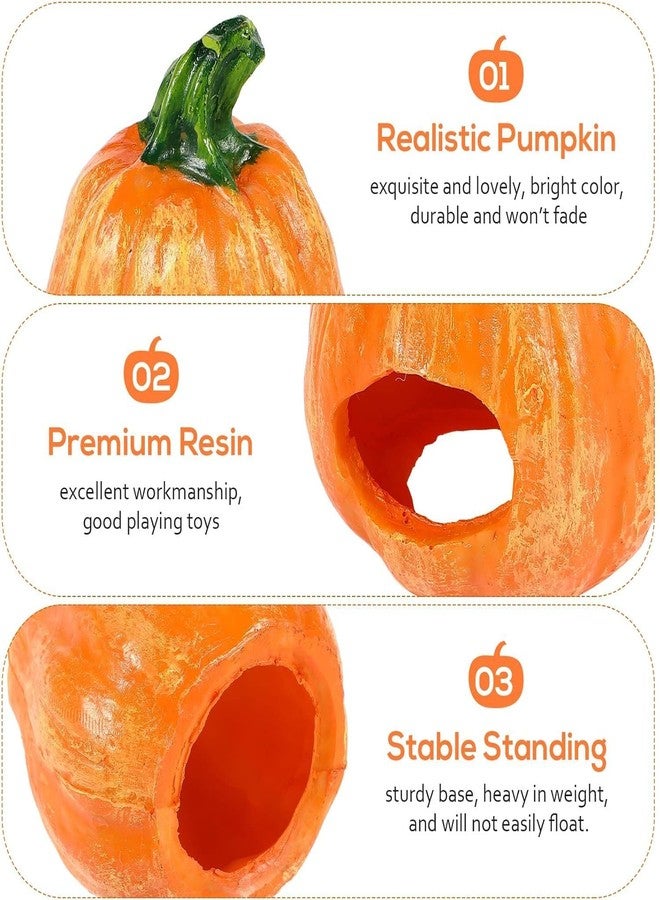 VAYINATO® Pumpkin Aquarium Decor Ornaments, Fish Hiding Breeding Cave | Reduce Stress and Encourage Spawning | Underwater Landscape Decorations | Resin by Petzlifeworld - Image 4